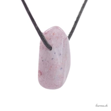 Petalite pierced stone pendant