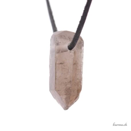 Rauchquarz, roh - Anhänger aus durchbohrtem Stein