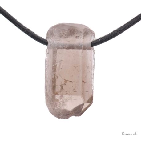 Rauchquarz, roh - Anhänger aus durchbohrtem Stein