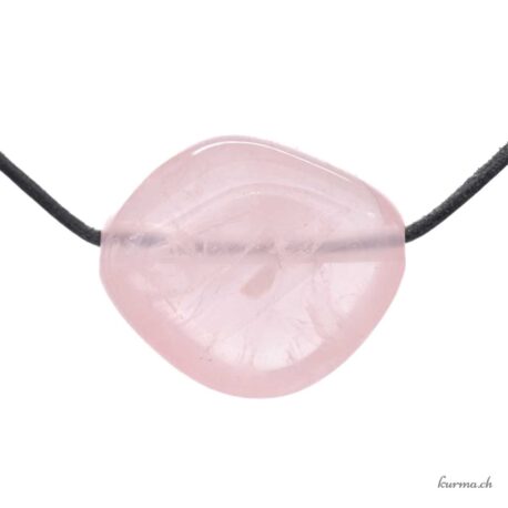 Quartz rose - Bijou en pierre percée