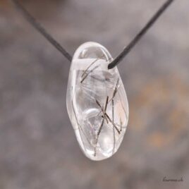 Quartz-Tourmaline - Bijou en pierre naturelle