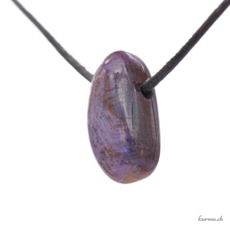 Rubis - Pendentif en pierre percée