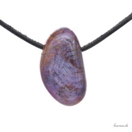 Rubis - Pendentif en pierre percée