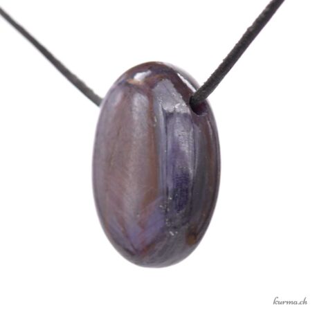 Rubis - Collier en pierre percée