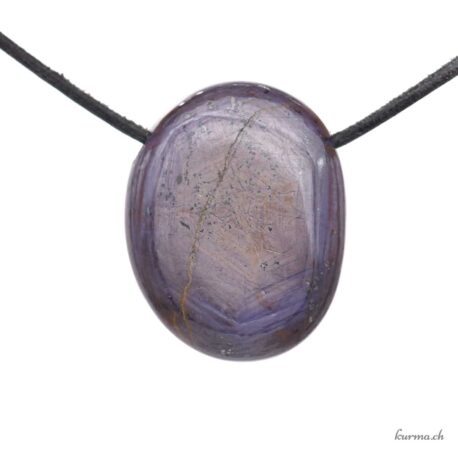 Rubis - Collier en pierre percée