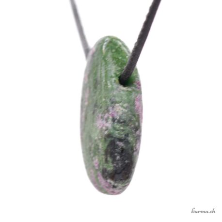 Rubis Zoïsite - Pendentif en pierre percée