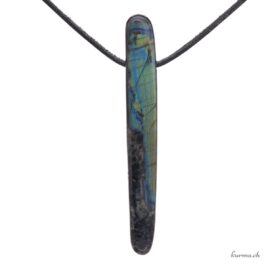 Spectrolite - Pendentif pierre percée
