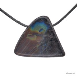 Spectrolite - Pendentif pierre percée