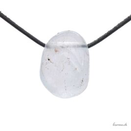 Topaze bleue - Collier en pierre percée