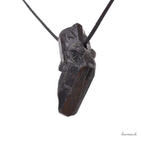 Tourmaline noire cristal - Bijou en pierre percée