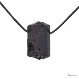 Tourmaline noire cristal - Pendentif en pierre percée