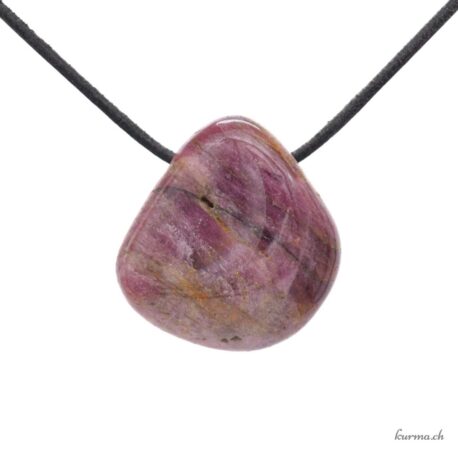 Tourmaline violette - Bijou en pierre percée