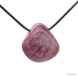 Tourmaline violette - Bijou en pierre percée