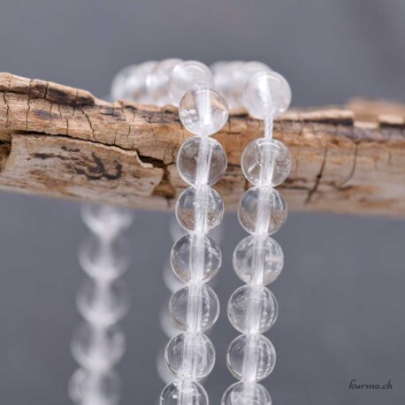 Cristal de roche - perline da 6 mm