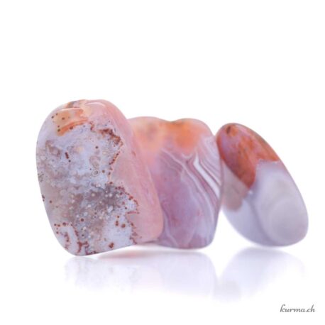 Agate rouge marocaine - Pierre roulée - Taille S