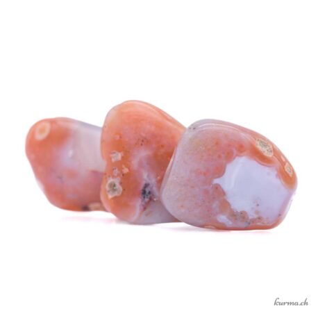 Agate rouge marocaine - Pierre roulée - Taille M