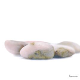 Calcite rose et Serpentine roulée en lot – 100gr – N°18555.100