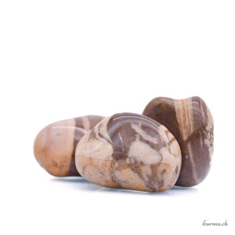 Cappuccino-Jaspis - Trommelstein - Größe M