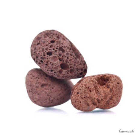 Lave brune - Pierre roulée - Taille M