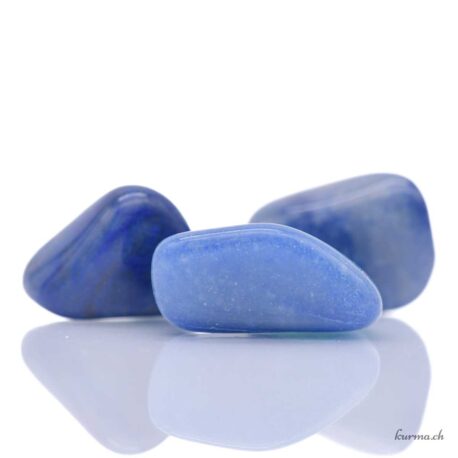 Quartz bleu - Pierre roulée - Taille S