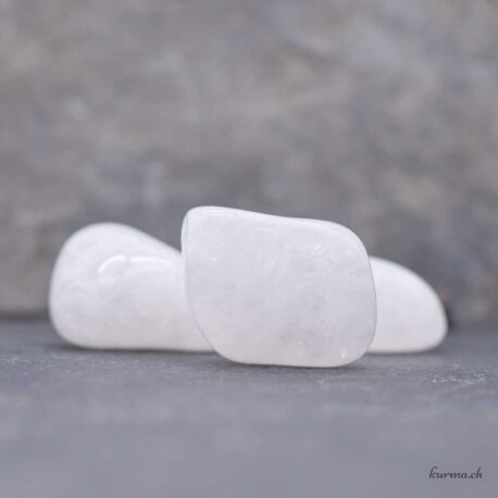 Quartz neige - Pierre roulée - Taille L