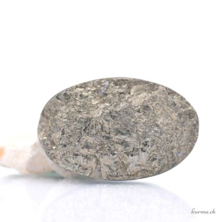 Cabochon di pirite semi-ruvido