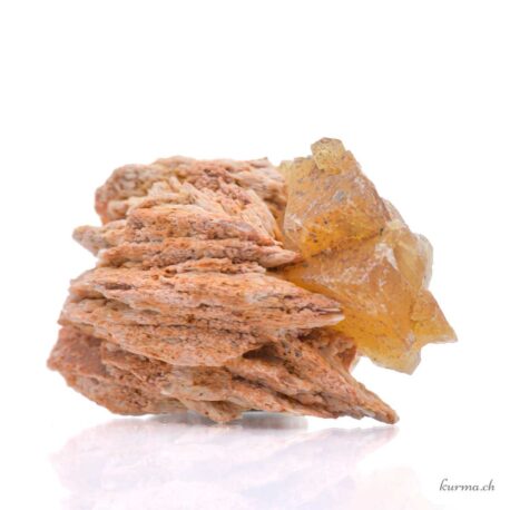 Fluorit Gelb auf Matrix - 98gr