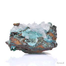 Rosasite et Calcite - Minéraux - 81gr