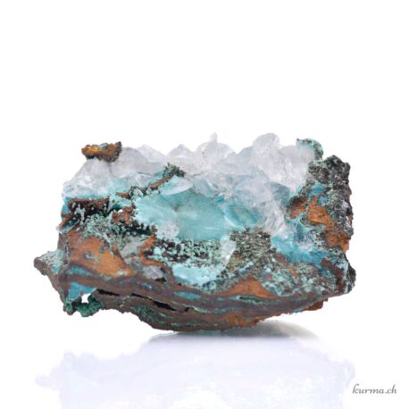 Rosasite e calcite - Minerali - 81gr
