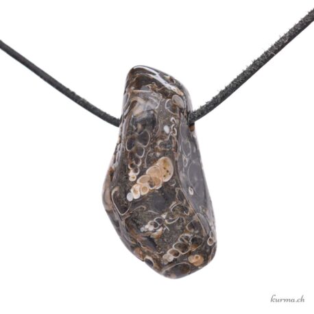 Agate turitelle - Bijou en pierre percée