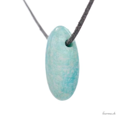Amazonite pierced stone jewel