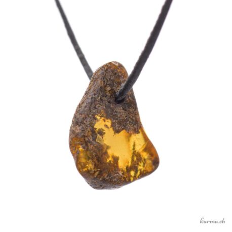 Ambre - Pendentif pierre percée