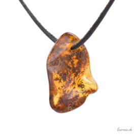 Ambre - Pendentif pierre percée