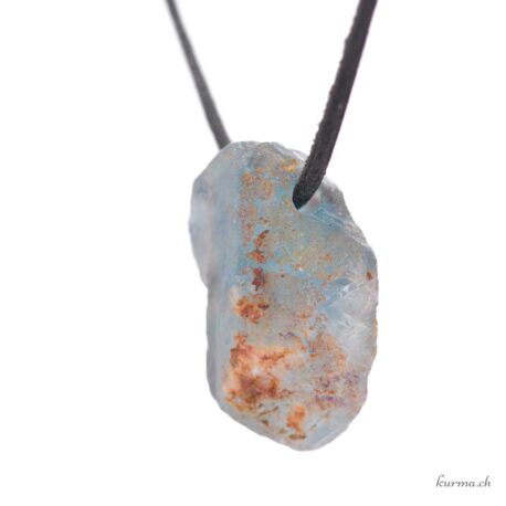Roher blauer Apatit - Schmuck mit gebohrten Steinen