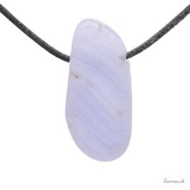 Calcédoine bleue pendentif lithothérapie