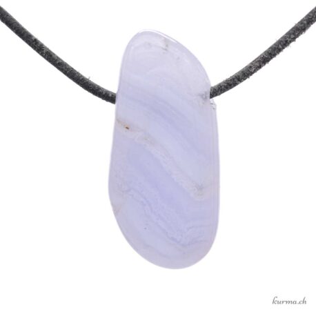 Blauer Chalcedon Lithotherapie-Anhänger