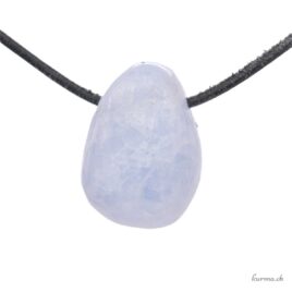 Calcite bleue - Pendentif en pierre percée