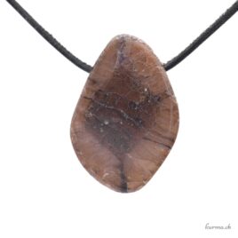 Chiastolite - Collier en pierre percée