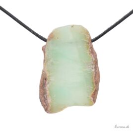 Chrysoprase bijou en pierre percée