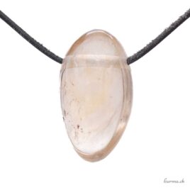 Citrine - Pendentif en pierre percée
