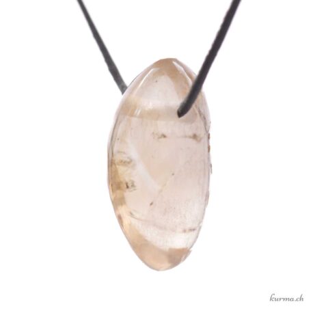 Citrine - Pendentif en pierre percée
