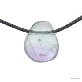 Fluorite arc-en-ciel - Bijou en pierre percée