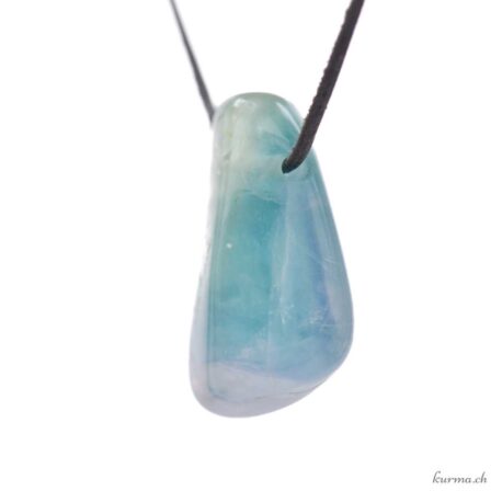Rainbow Fluorite - Pierced stone pendant