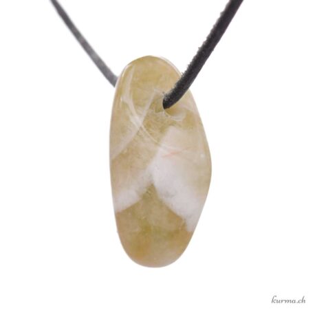 Prasiolite - Pierced stone necklace