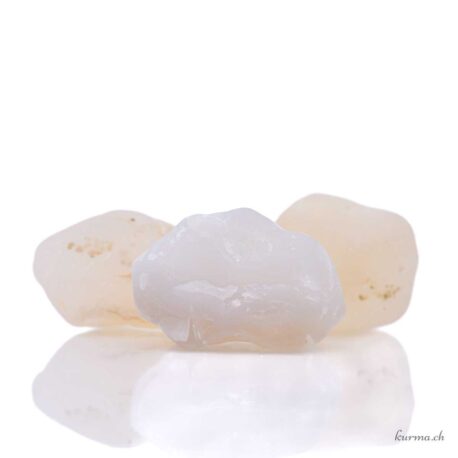 Agate blanche brute en lot - 100gr