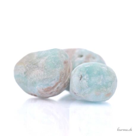 Aragonite bleue roulée en lot - 100gr