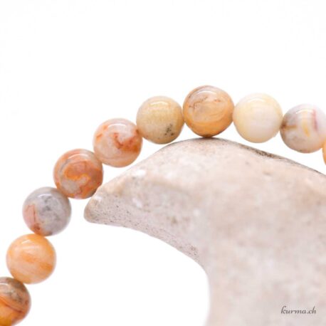 Braccialetto di agata merlettata pazza 4,5 mm