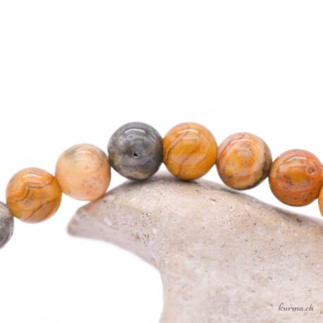 Bracciale in agata merlettata pazza 6-6,5 mm