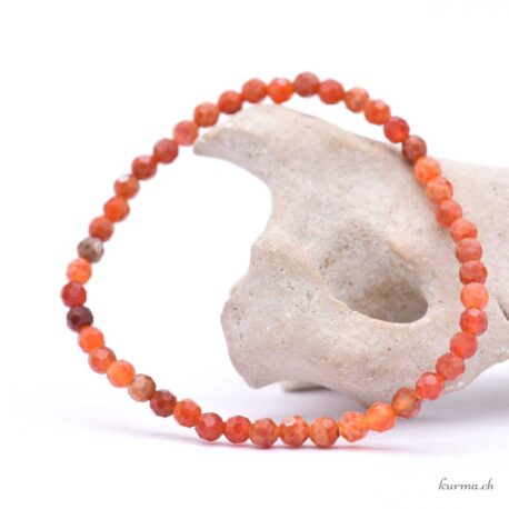 Bracelet Agate de feu 4mm - Facettes