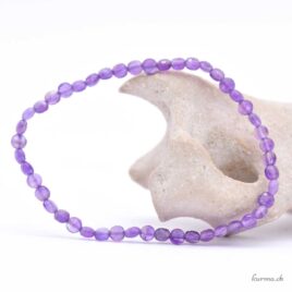 Armband Amethyst Scheibe 4mm - Facetten